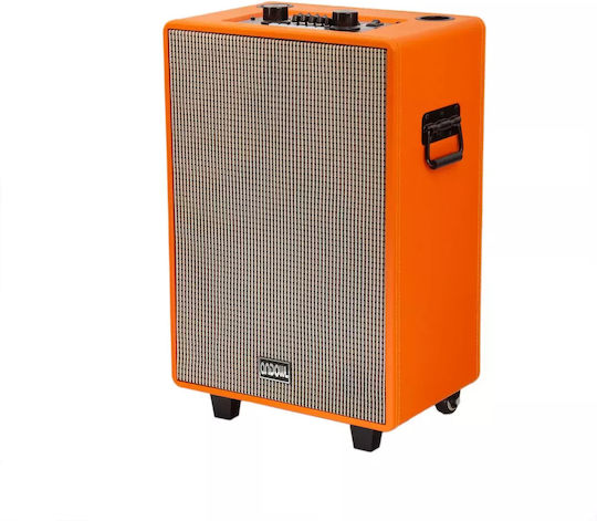 Andowl Karaoke Speaker With Wireless Microphones And Lighting Effects 000.230.15276 Orange