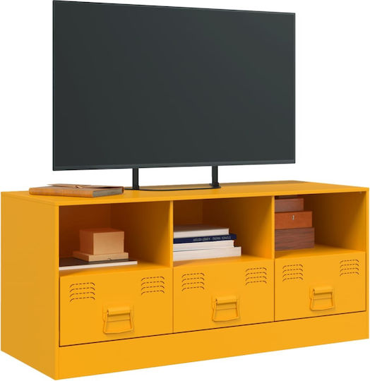 Stand TV Metalic Galben Muștar L99xA39xÎ44cm