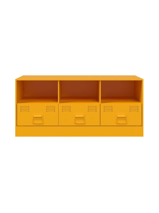 TV-Ständer Aus Metall Senfgelb Gelbe M99xP39xH44cm