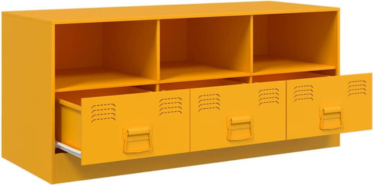 Stand TV Metalic Galben Muștar L99xA39xÎ44cm