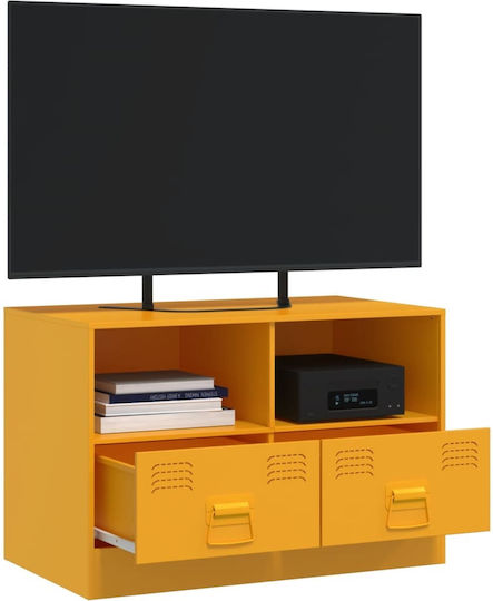 TV-Ständer Metall Senfgelb M67xT39xH44cm