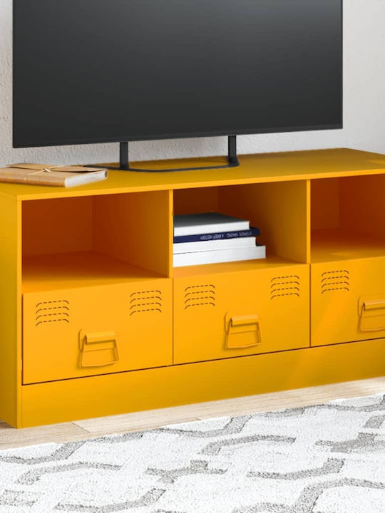 TV-Ständer Aus Metall Senfgelb Gelbe M99xP39xH44cm