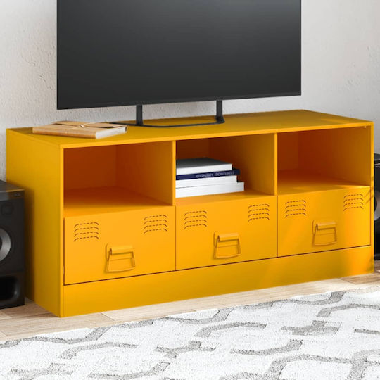 Stand TV Metalic Galben Muștar L99xA39xÎ44cm