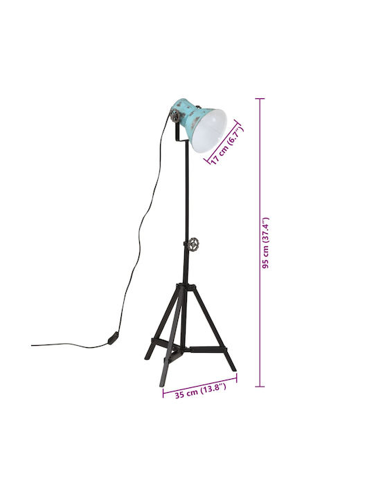 vidaXL Lampa de podea Î65xL35cm. cu Soclu pentru Bec E27 Bronz