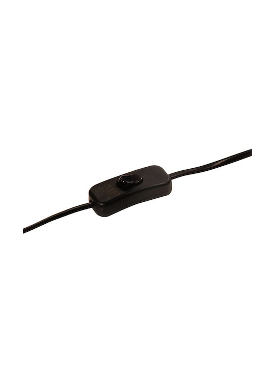 vidaXL Floor Lamp H65xW35cm. with Socket for Bulb E27 Black