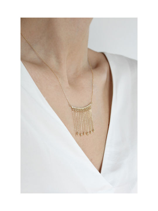 Gold necklace 14K Rain Elite