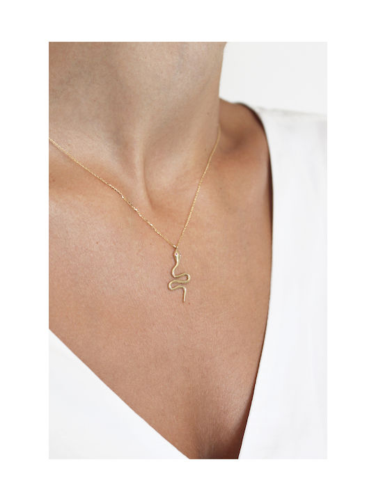 Gold necklace 14K Snake It