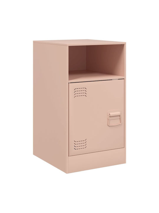 Nachttische Metall Rosa 2Stück 34.5x39x62cm