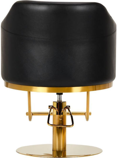 Exquisite Lux Hair Salon & Spa Chair Black with Adjustable Height and Hydraulic Lifting Mechanism