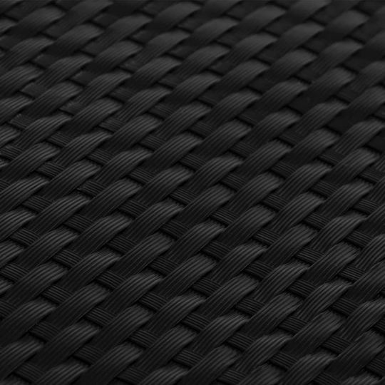 Balcony Divider Black 400 X 100 Cm Synthetic Rattan Black 400 X 100 Cm