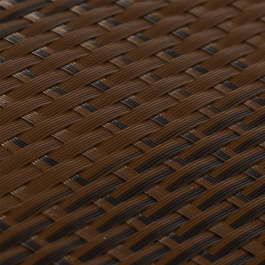 Vidaxl Patio Dividers 10 Pieces Brown & Black 255x19 cm Synthetic Rattan Brown
