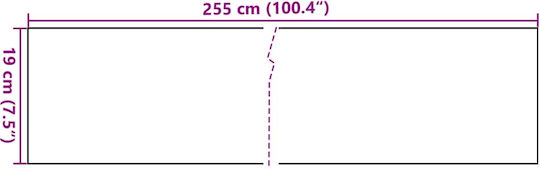 Vidaxl Patio Dividers 10 Pieces Brown & Black 255x19 cm Synthetic Rattan Brown