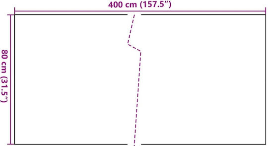Balkontrennwand Schwarz 400 X 80 cm Synthetisches Rattan Schwarz 400 X 80 cm