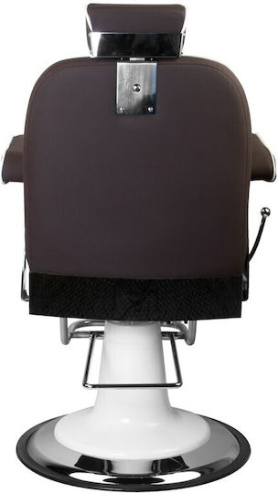 Barber Equipment Καρέκλα Κουρείου Καφέ με Ρυθμιζόμενο Ύψος