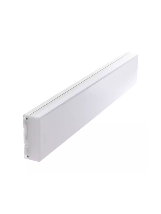 Plastic Ceiling Light with Integrated LED White