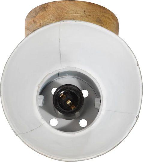 vidaXL Lamp Wall with Socket E27 Bronze 11.5x11.5x25cm