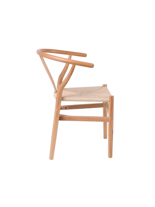 Lima Dining Room Chair Natural 56x52x76cm Ε7517,1