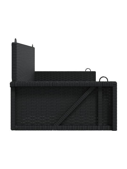 Fabric Swing Black with 110kg Maximum Weight Capacity L119xW56xH48cm