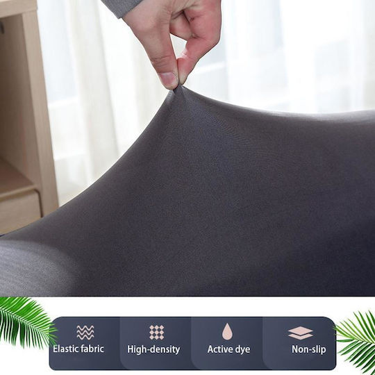 Ruhhy Elastic Cover for Three Seater Sofa Dark Green 45x45cm 1pcs 190-230cm