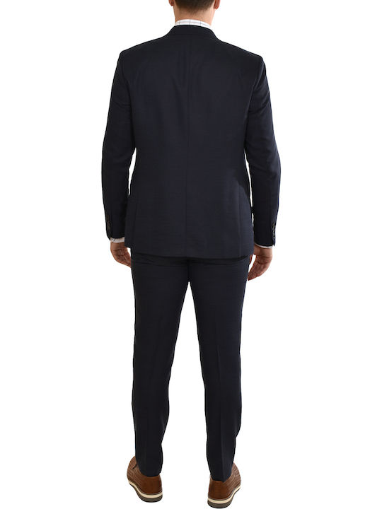 Ανδρικό Κοστούμι Με Γιλέκο Dark Blue
