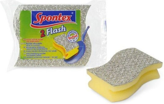 Spontex Σετ Σφουγγάρια Ασημί 2τμχ