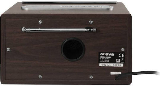 Orava RR-29 A Retro Επιτραπέζιο Ραδιόφωνο Ρεύματος με USB Καφέ