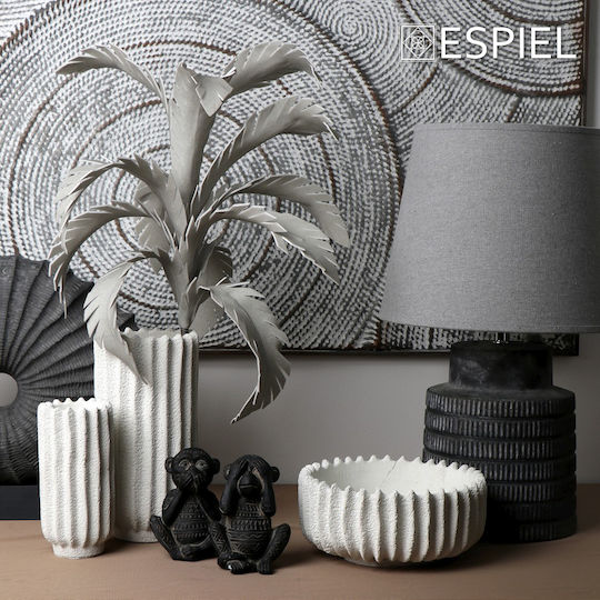 Espiel Dekorative Schüssel Beton Weiß 24x24x11cm 1Stück Espiel Dekorative Schüssel Beton Weiß 24x24x11cm 1Stück
