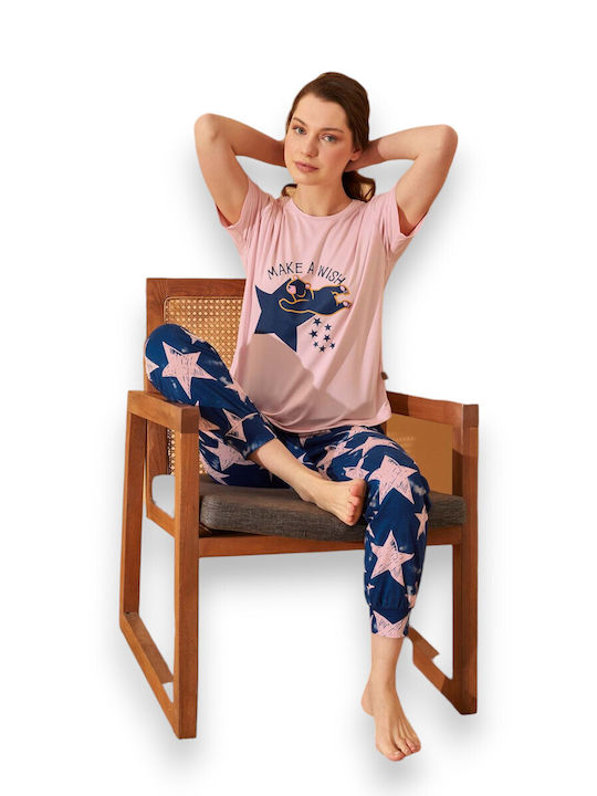 Summer Women's Pyjama Set Cotton Colorful