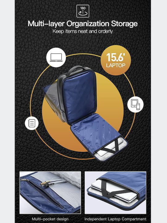 Bopai Laptop Backpack for 15.6" Laptop with USB Port in Black Colour 61-123081-BLACK