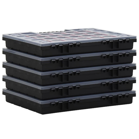 vidaXL Tool Compartment Organiser Transparent 40x30x5cm