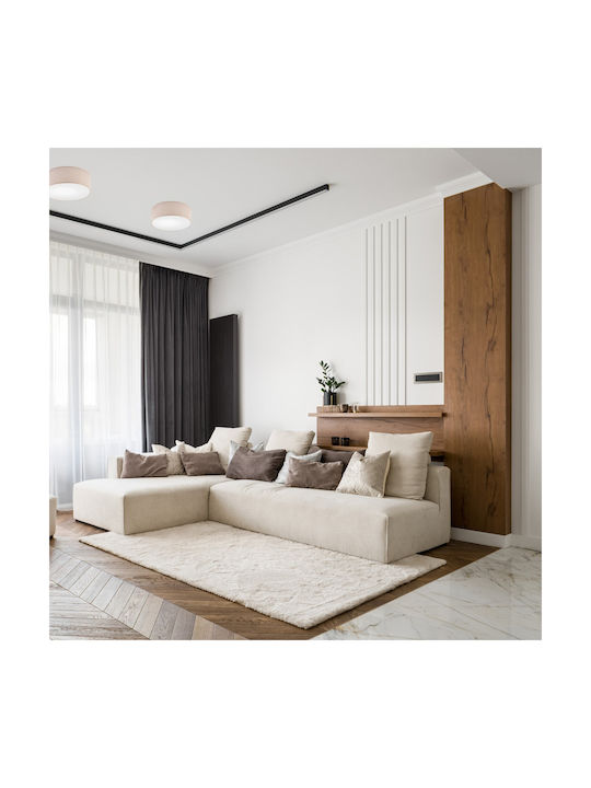 Lamkur Ceiling Mount Light Beige with Socket E27