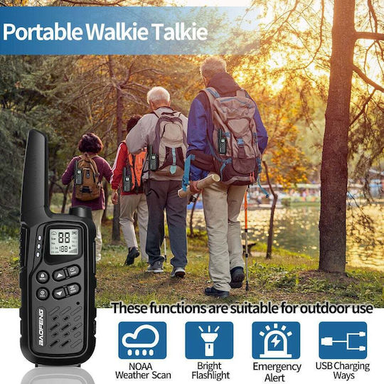 Baofeng Mp25 Wireless Transceiver UHF/VHF 2W with Monochrome Screen Set of 10pcs