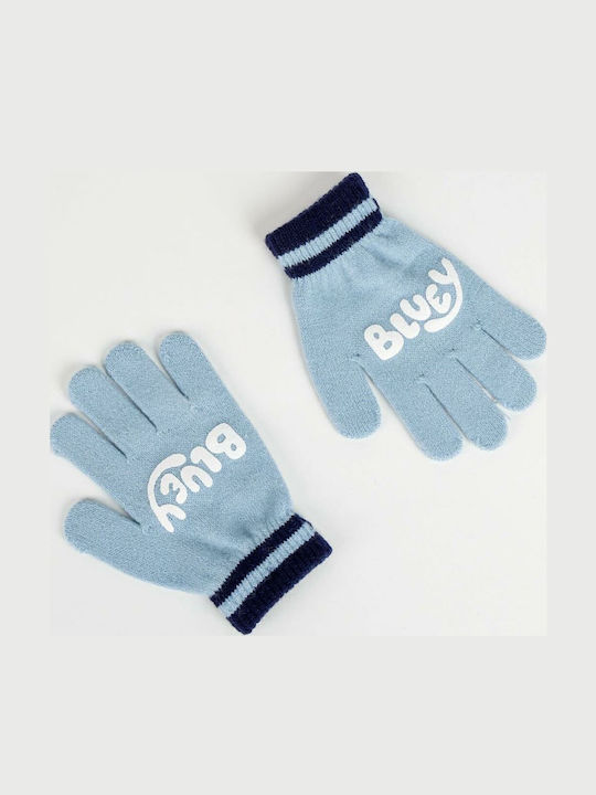 Kinder Mütze Set Gestrickt Blau