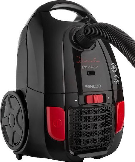 Sencor SVC 6001BK-EUE3 Ηλεκτρική Σκούπα 700W με Σακούλα 3lt Μαύρη
