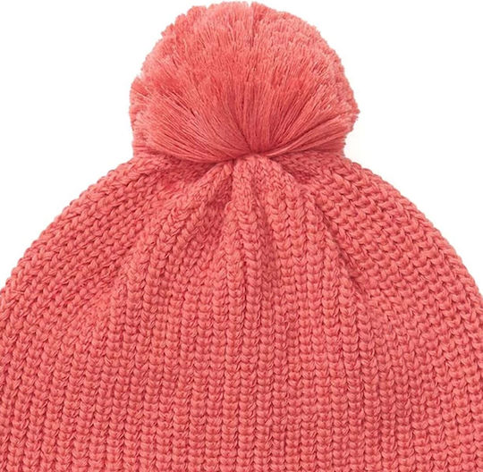 Pom Pom Beanie Frauen Beanie Gestrickt in Rosa Farbe