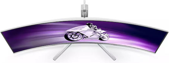 Philips Qdoled HDR Gebogener UltraWide QD-OLED HDR Gebogener Spiele-Monitor 48,9" 5120x1440 144Hz mit Reaktionszeit 0,03ms GTG Silber