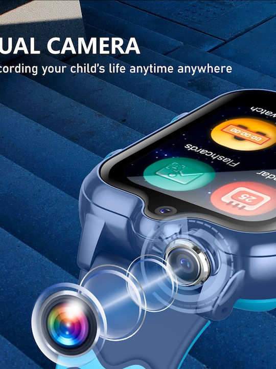 Wonlex Παιδικό Smartwatch Kt18 Pro με Κάμερα Μπλε