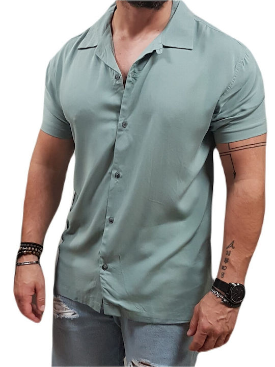 Rebase Men's Shirt Short Sleeve Sage Blue - Green