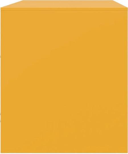 Шкаф за телевизор Метален Mustard Yellow Д134xШ39xВ44см