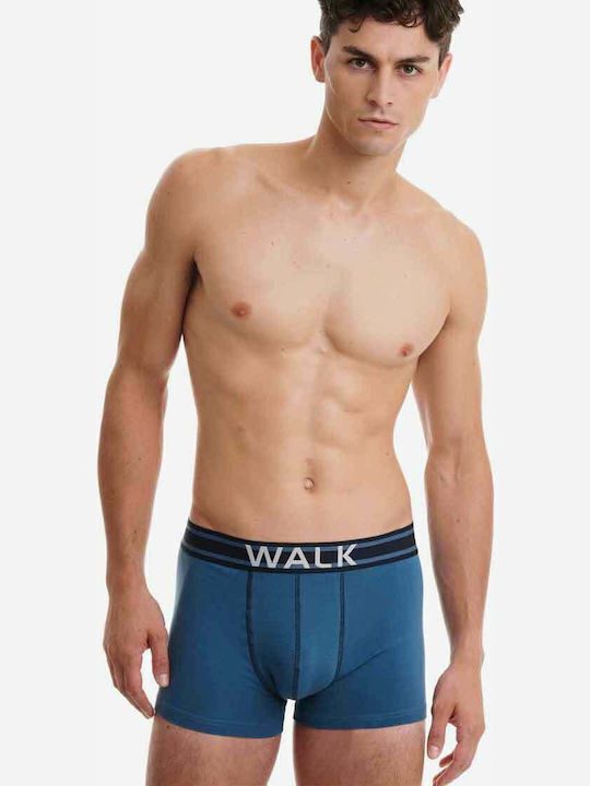 Walk Herren Boxershorts Black 2Packung