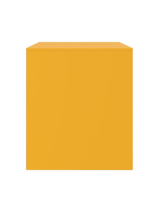 Шкаф за телевизор Метален Mustard Yellow Д134xШ39xВ44см