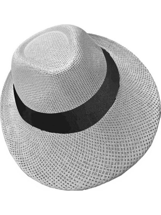 Summertiempo Men's Hat Fedora White