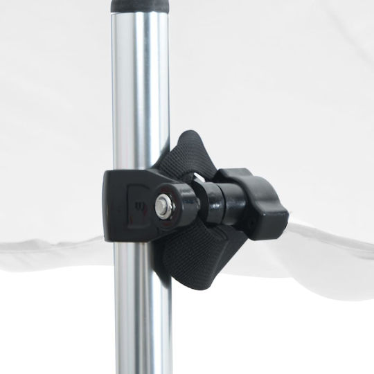 vidaXL Tenta Barca Aluminiu M170xL170xH113cm Alb Culoare
