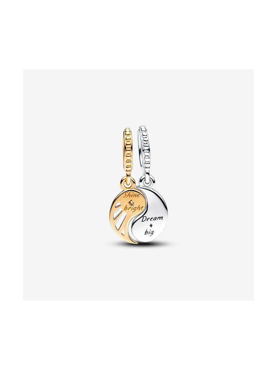 Pandora Charm from Gold Plated Silver