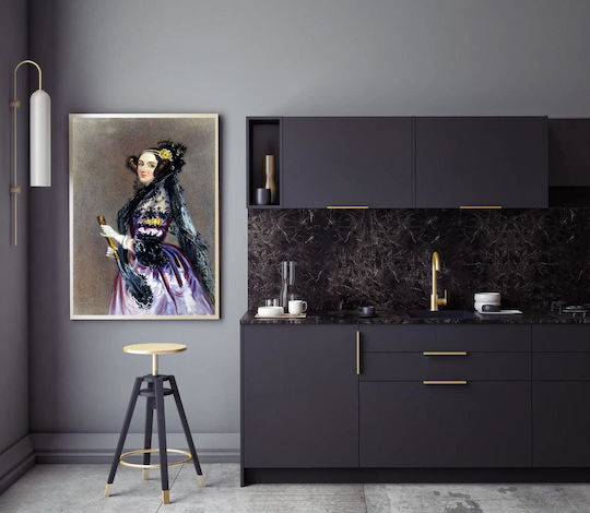 Watercolor Painting on Canvas 100x150cm