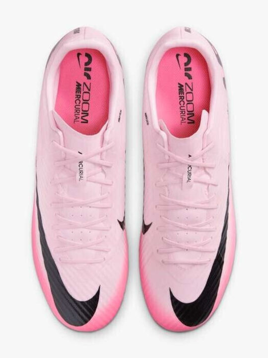 Nike Mercurial Vapor 15 Academy Football Shoes with Cleats Pink