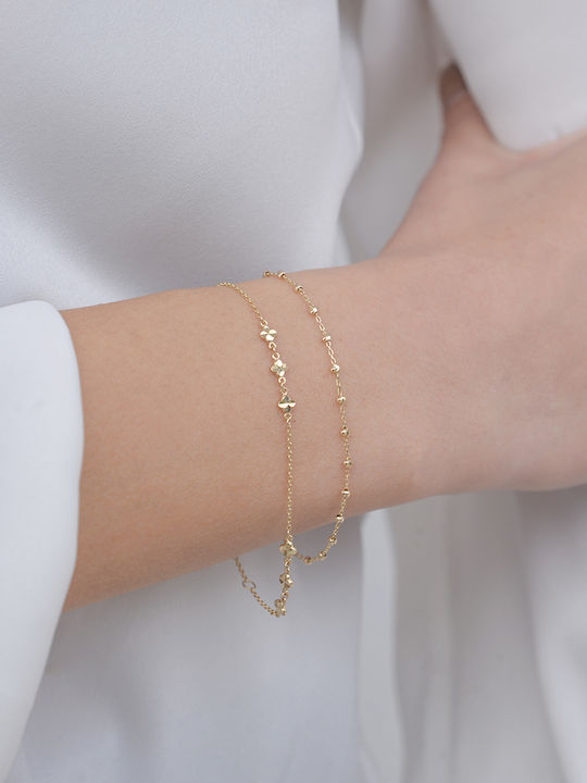 Kritsimis Bracelet Flower made of Gold 14K