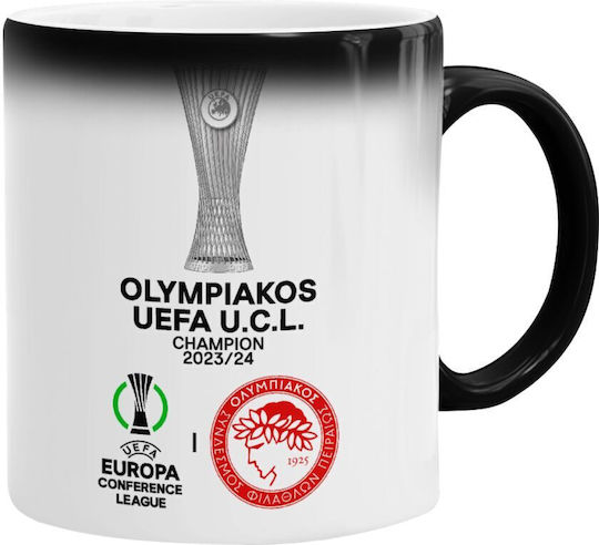 Koupakoupa Olympiacos Uefa Europa Conference League Champion 2023/24 Κούπα Κεραμική 330ml