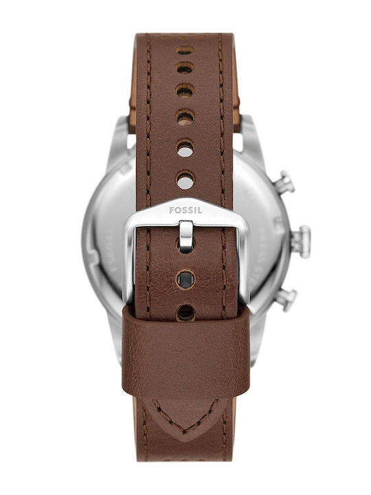 Fossil Sport Ρολόι Μπαταρίας με Δερμάτινο Λουράκι