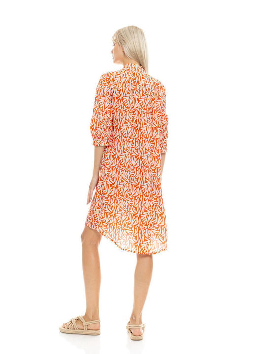 Pink Label Φόρεμα Παραλίας Coral